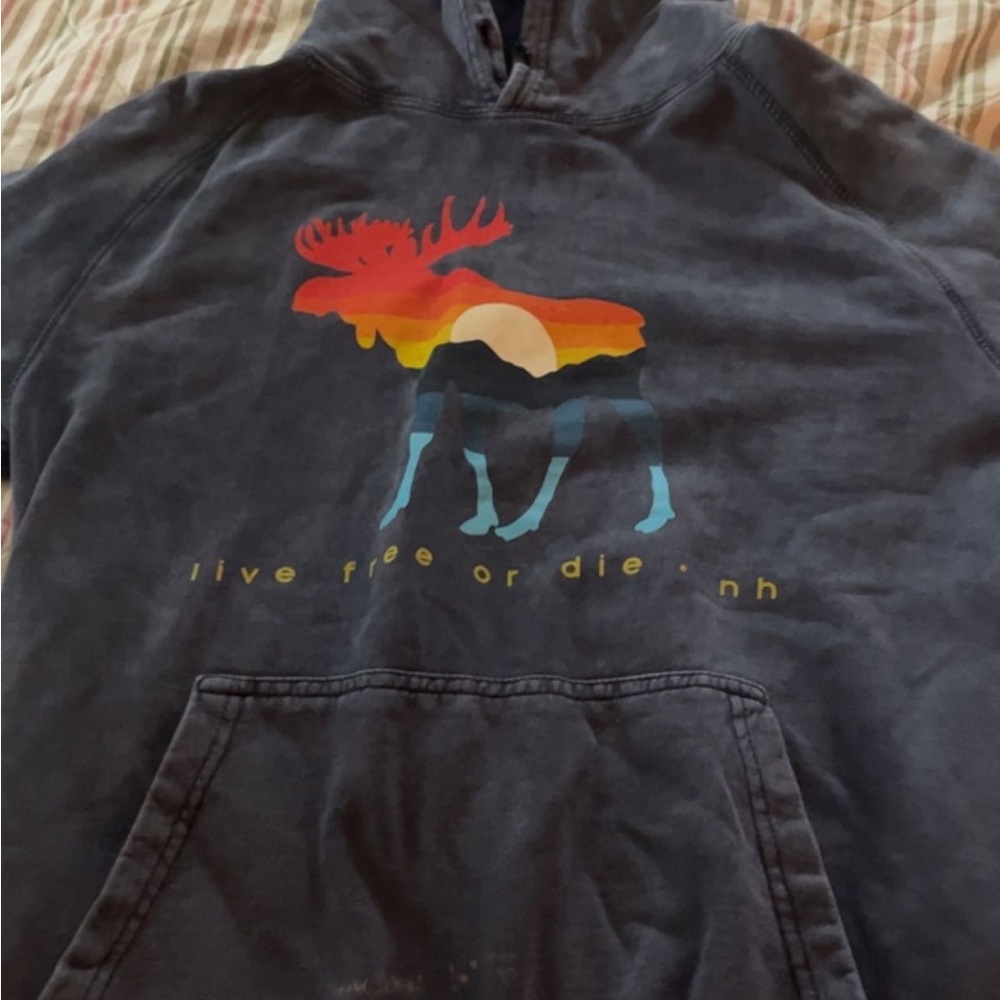 dark blue size medium wolfboro new hampshire live free or die hoodie